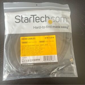 High Speed HDMI Cable 6 ft black